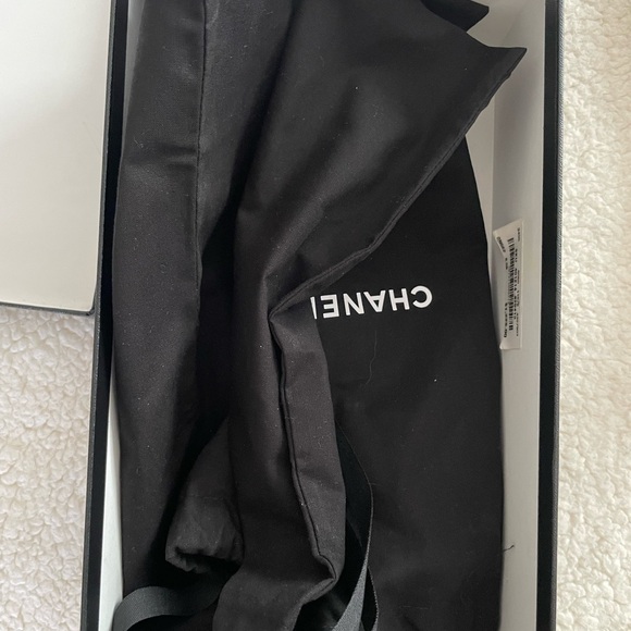 BNWB Chanel Yellow Ankle Chain Ballet Flats Sz 38.5 - Picture 6 of 12